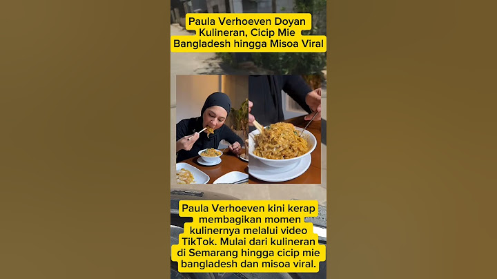 Paula Verhoeven cicip mie Bangladesh hingga VIRAL #viralvideo #news #beritaterkini