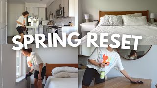 SPRING RESET WITH ME | Cleaning, Organizing, Trader Joe's Grocery Haul & Spring Time Baking