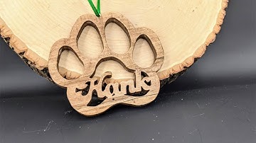 Paw Print Ornaments are Pawfect