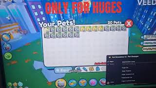 OMG! Pet Simulator X visual script huge to titanic work on 2023,😱