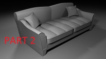 Sofa Modeling Maya 2018 ( Part 2 ) FOR BEGINNERS!