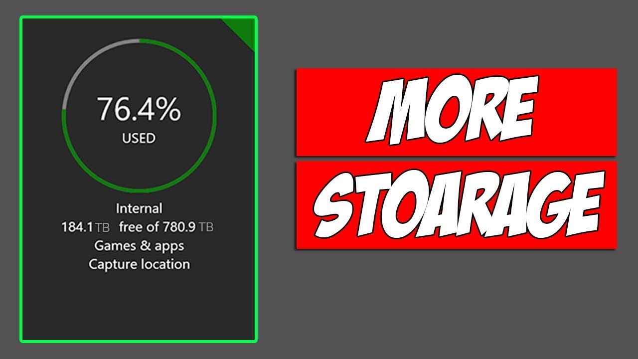 How to Get More Storage on Xbox One 2019 (Working) YouTube