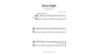 Silent Night — Beginner  Piano — Sheet Music