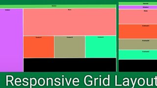 Responsive Grid layout with HTML & CSS
