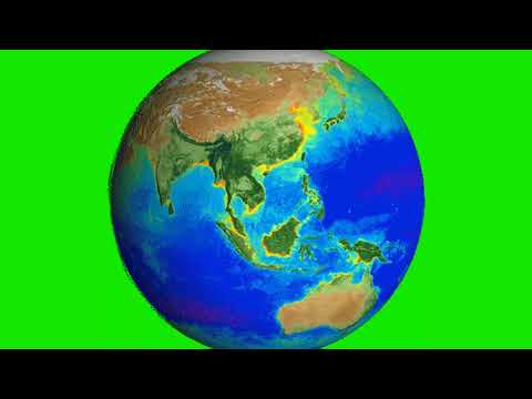 green screen rotating earth globe animation graphics motion loop video.
