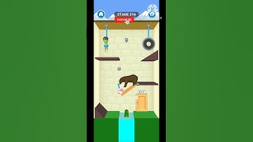 Rescue cut rope puzzle game level 216😗#Short#Shorts#shortsfeed🔥#Viral#trending#funny#music#dance🚀🚀