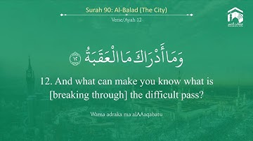 Quran 90   Surah Al Balad سورة البلد   Sheikh Bandar Baleelah