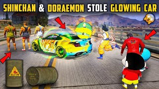 Shinchan😂 & Doraemon🤣 Stole a Glowing Car for Rampage 🚗In GTA5 Full Fun #gta5 #rampageboy #bommalu