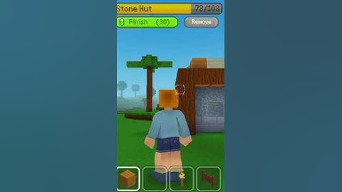 build stone hut / block craft 3d #gaming_short_video