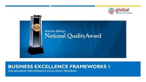 Understanding the Baldrige Business Excellence Program