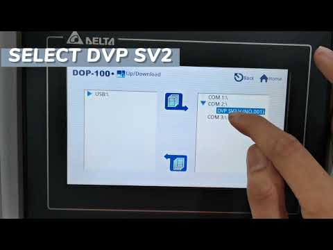 delta plc download program via hmi