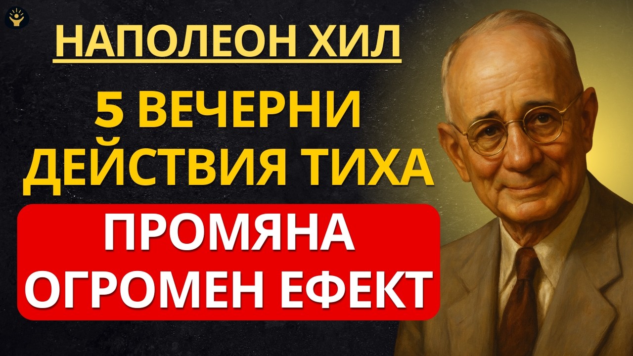 Тези 5 вечерни действия тихо променят начина, по който светът реагира на теб | Наполеон Хил