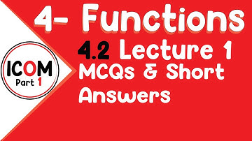 ICOM Part 1 | B. Math | EX 4.2 - Rectangular Coordinate System | Lecture 2