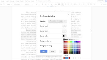 Paragraph Styling in Google Docs
