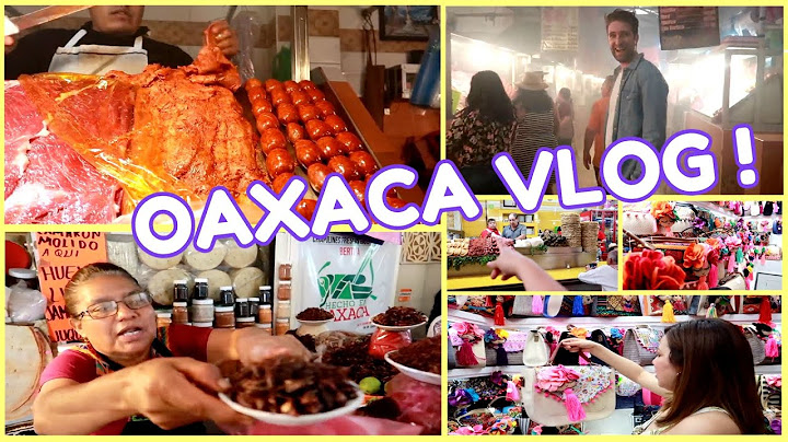 Vlog Oaxaca ! Probando comida rica de Oaxaca en el mercado y más