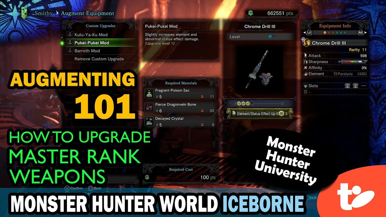 Monster Hunter World Elemental Weakness Chart
