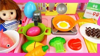Baby doli food cart and cooking toys play
