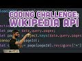 Coding Challenge #75: Wikipedia API