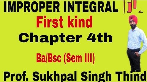 Improper Integrals of 1st kind (L-1) //Improper Integrals Convergence and Divergence //