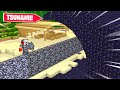 Minecraft - TSUNAMI OBSIDIAN BASE CHALLENGE! (How to Stop a Tsunami)