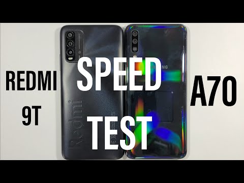 Xiaomi Redmi 9T vs Samsung A70 Speed Test
