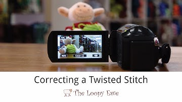 Correcting a Twisted Stitch Tutorial Video - The Loopy Ewe