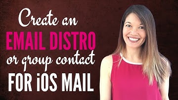 Create an Email Distro or Group Contact for iOS Mail