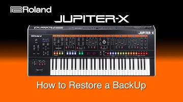 Roland Jupiter-X - How to Restore a BackUp