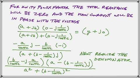 Power Factor Correction Example