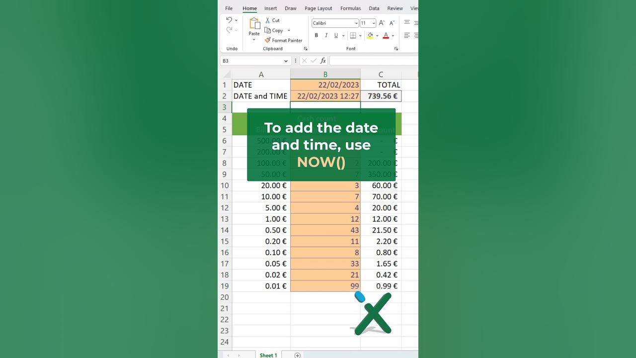 excel-tricks-dynamic-date-and-time-shorts-youtube