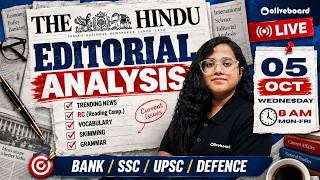 5 Oct 2026 | The Hindu Editorial Analysis | RC, Vocabulary & Grammar | Bank & SSC Exams | Oliveboard