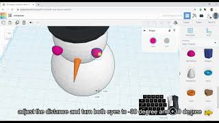 Tutorial 02  - Tinkercad - create snowman