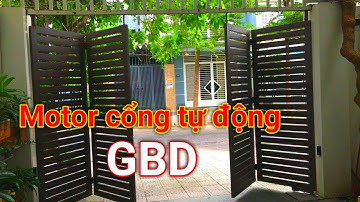 Motor cổng xếp âm sàn tự động GBD - cổng xếp 4 cánh | Trinh AGS