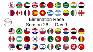 ELIMINATION LEAGUE COUNTRIES season 26 day 9