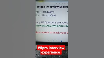 Wipro interview experience