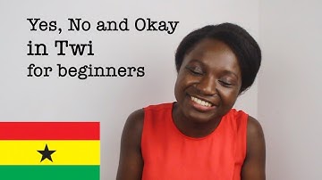 How to say Yes, No, Okay in Asante Twi - Learn Twi with Efia BAE for Beginners #2