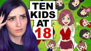 Girl Has 10 KIDS By Age 18?! Reacting to TRUE Animated Story
