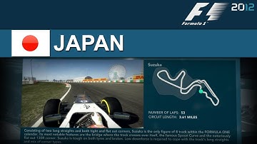 F1 2012 Japan Suzuka Time Trial with In-Game Commentary