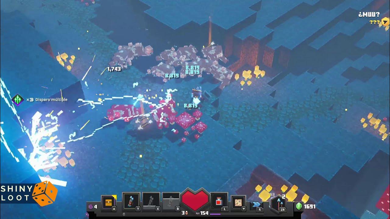 Minecraft Dungeons Thundering Quiver Build (New Artifact) Switch