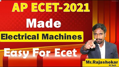 Basics of Electrical Machines | Electrical Machine | ECET-2021 Preparation Lectures | EE