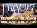 Rapid chess destroyed the French defense | Brilliants and Blunders