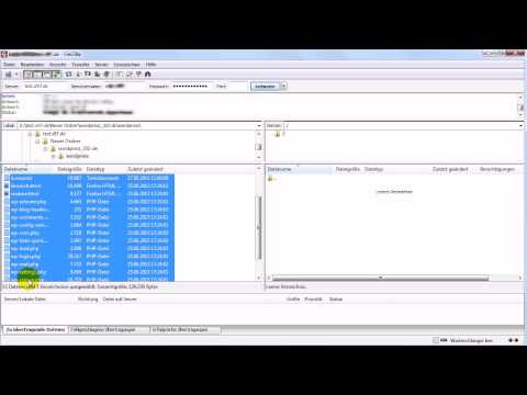 FileZilla FTP Tutorial deutsch am Beispiel des WordPress Uploads