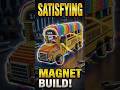 ASMR Magnet Art: School Bus Edition! #shorts #satisfyingasmr  #neodymiummagnets