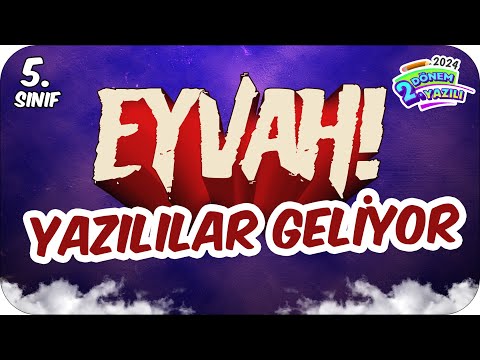 2.Dönem 2.Yazılılar Geliyor❗ 5.Sınıfın Son Yazılılarına Girmeden İzle! ✍🏻