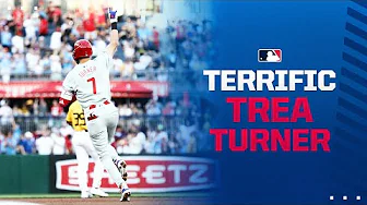 Trea Turner picks up right where he left off! (THIRD STRAIGHT GAME WITH A HOMER) thumbnail