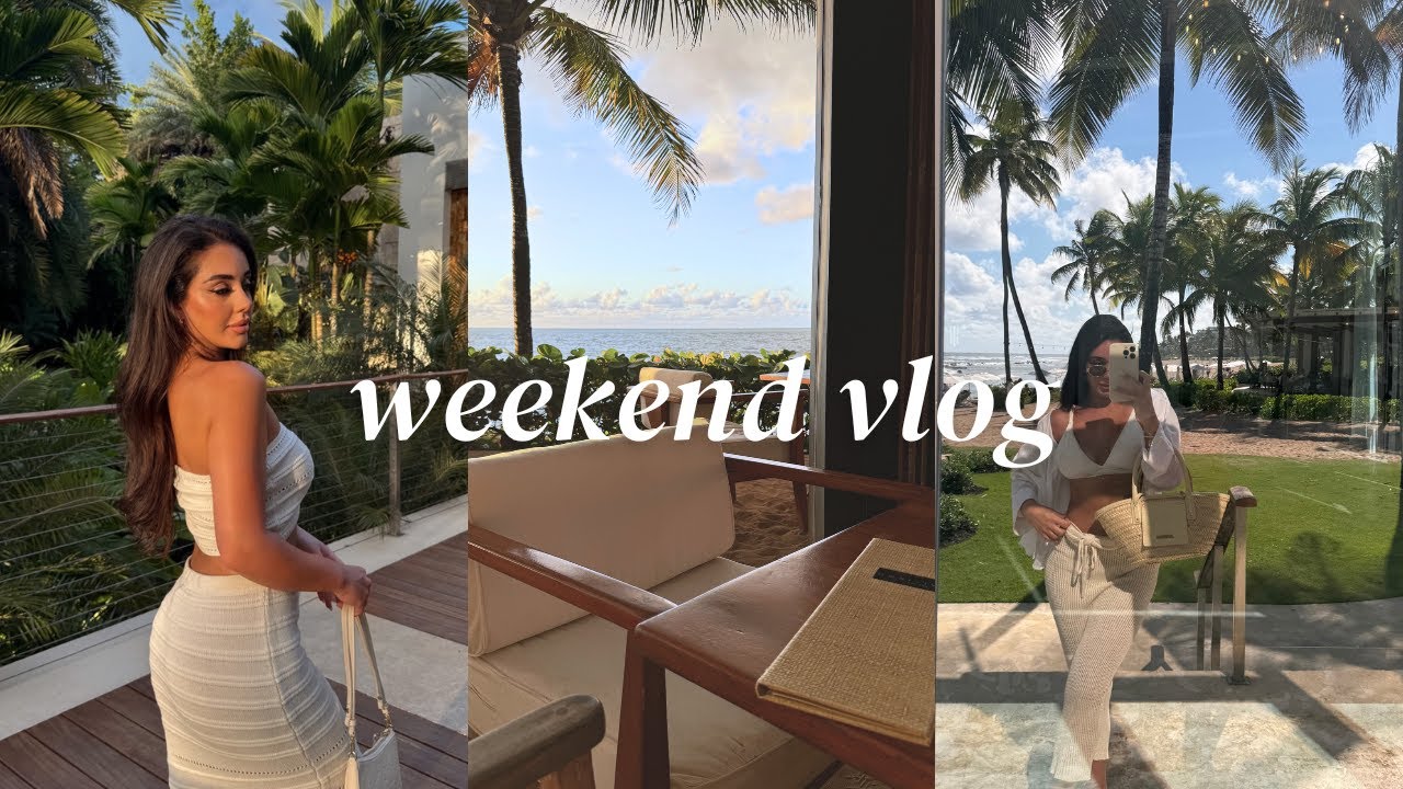 WEEKEND VLOG ♡ island life, lunch by the beach, resort views - YouTube