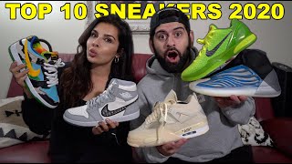 TOP 10 SNEAKERS OF 2020 (WIFE VS HUSBAND SNEAKERHEAD BATTLE)