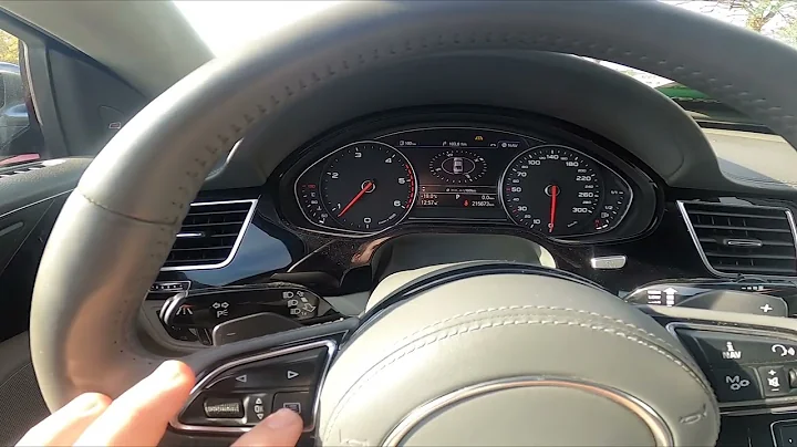 How to Enter and Manage Navigation Display on Speedometer in AUDI A8 D4 ( 2010 – 2017 )