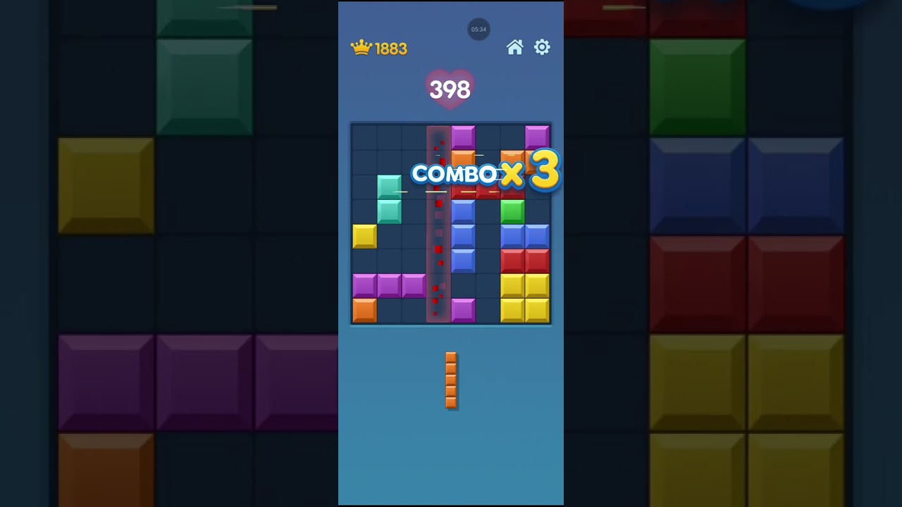 bati 1119 pontos no jogo Block BOOM 