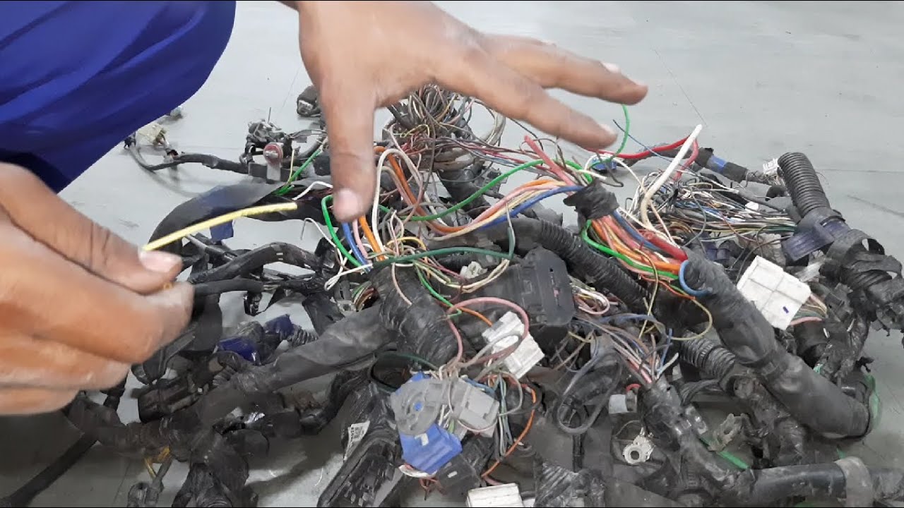 wiring & harness repair detail for engine electrical problem // चूहा ने